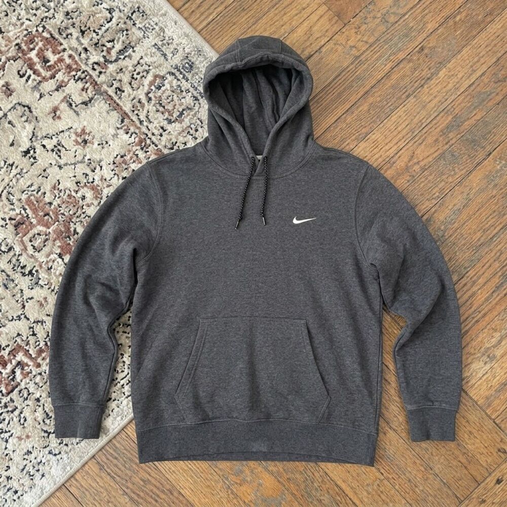 Nike Sportswear Club Fleece Pullover Hoodie Charcoal Gray, Men's L